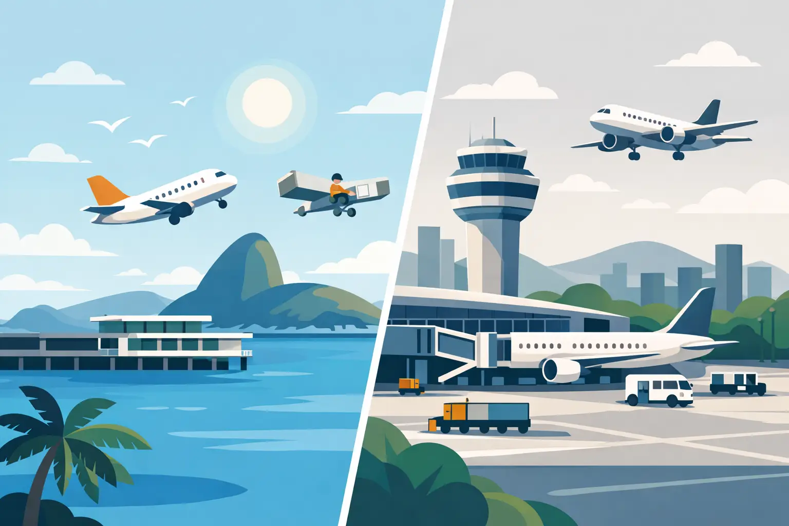 Santos Dumont ou Galeão: qual escolher?