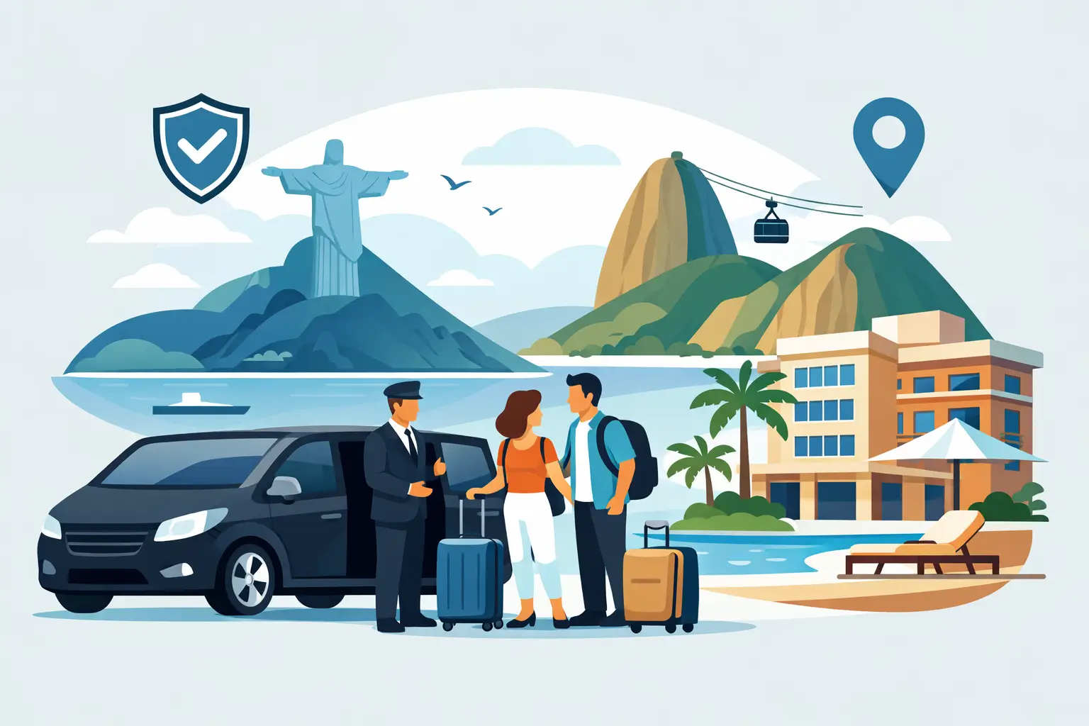 Transfer para hotel no Rio com mais segurança