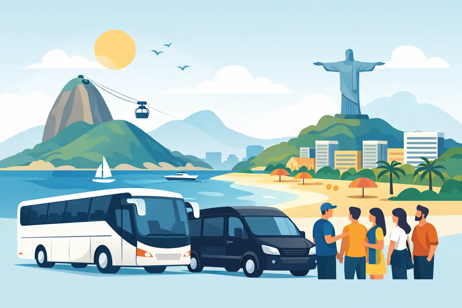 Transporte para grupos Rio de Janeiro: como escolher