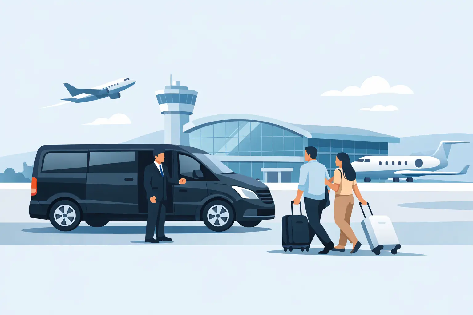 Como funciona transfer aeroportuário privativo